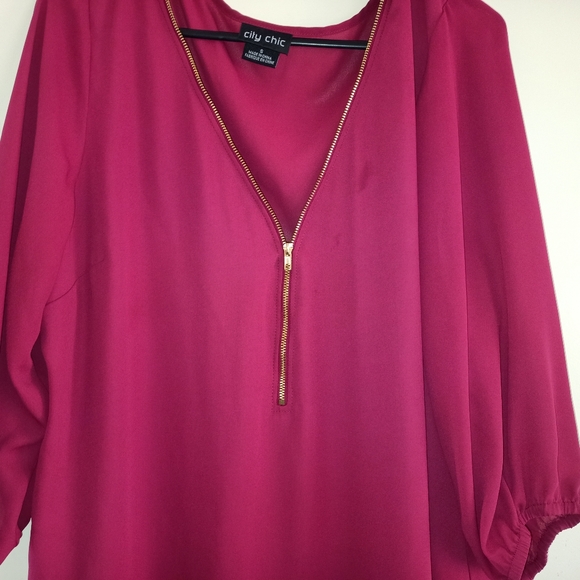 ❤️ HOST PICK ❤️ CITY CHIC Sexy Fling Top in Pink Size S - Picture 2 of 5
